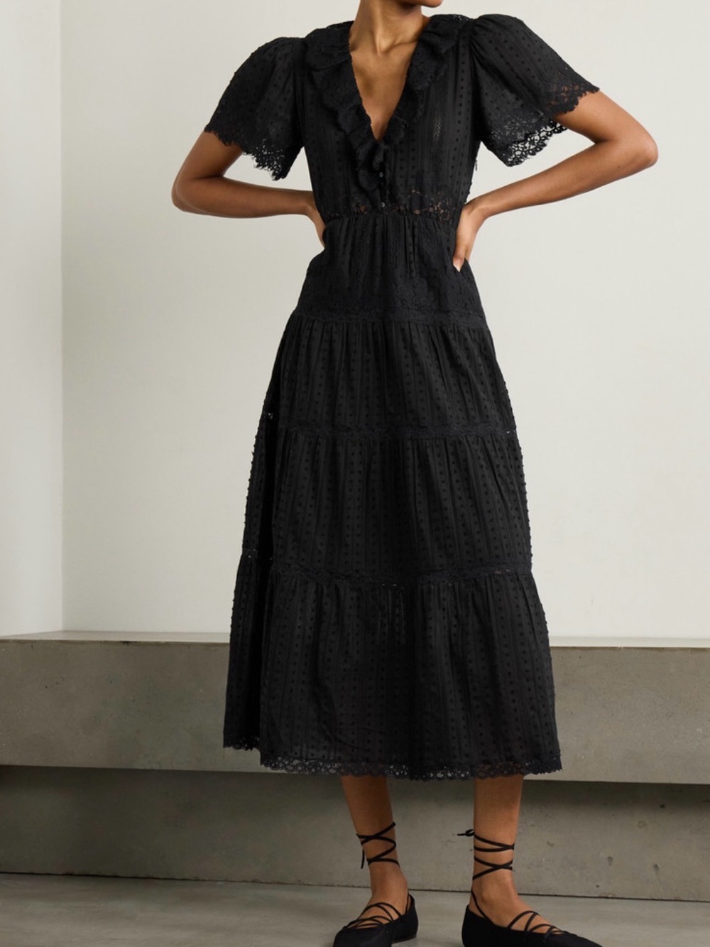 Doen Gabriella cotton d’esprit dress size large